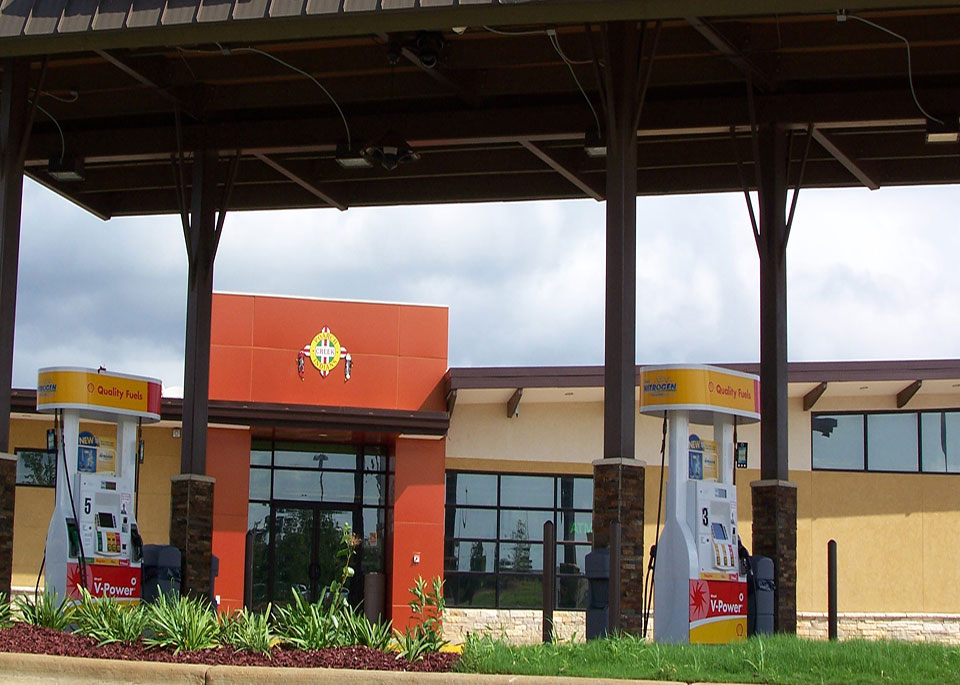 Picture of the fuel pumps outside CTS Atmore AL