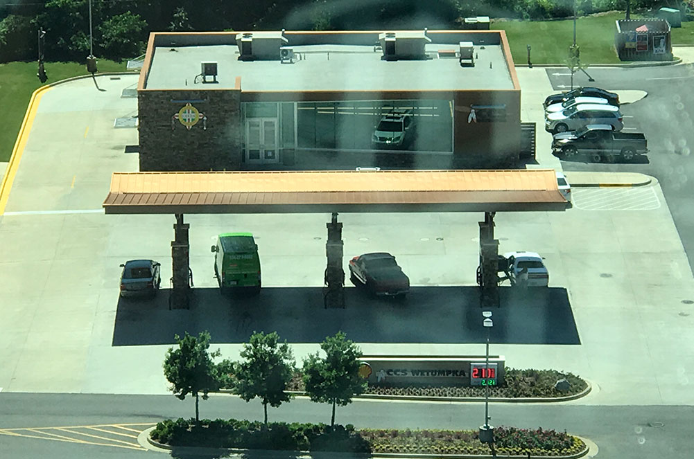 Aerial image of the Wetumpka truck stop